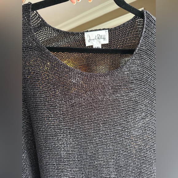 For Cyndi-Joseph Ribkoff Knit Cutout Detail Black Women's oversized Sweater NWT - Picture 6 of 17